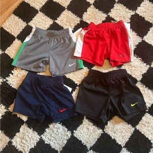 Bundle of 4 toddler boy 18 month Nike athletic shorts